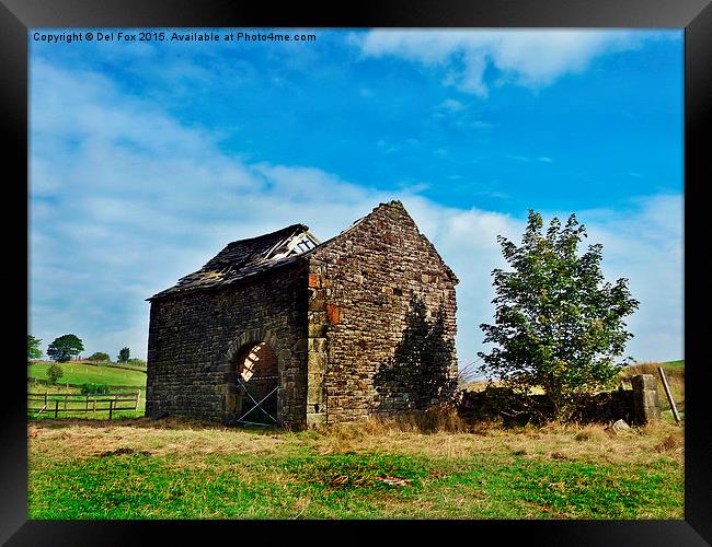  The old hanging barn Framed Print by Derrick Fox Lomax