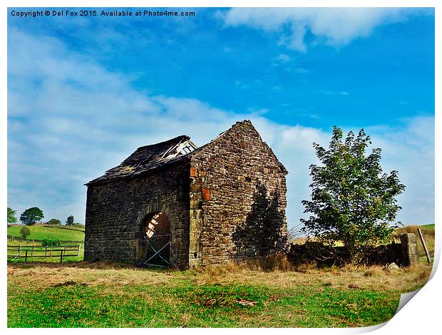  The old hanging barn Print by Derrick Fox Lomax