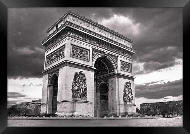 The Arc De Triomphe Framed Print by Jim kernan
