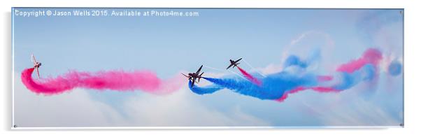Panorama of the Red Arrows Acrylic by Jason Wells