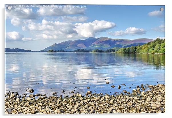  Skiddaw and Derwentwater Acrylic by Paula Connelly