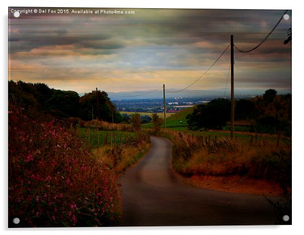  countyside walk Acrylic by Derrick Fox Lomax