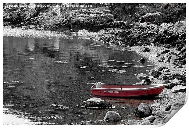 Little Red Boat Print by Zena Clothier