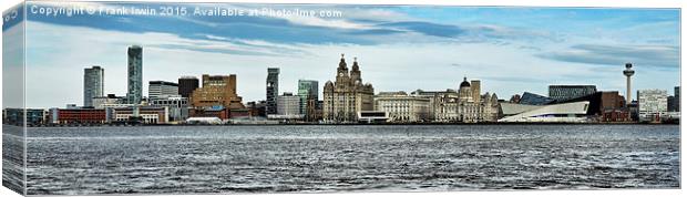  Liverpool's Iconic waterfront Canvas Print by Frank Irwin