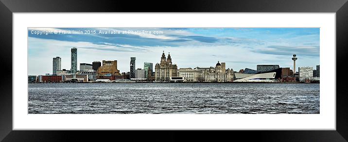  Liverpool's Iconic waterfront Framed Mounted Print by Frank Irwin