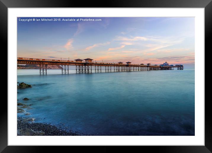 Endless Summers Days at Llandudno Pier  Framed Mounted Print by Ian Mitchell