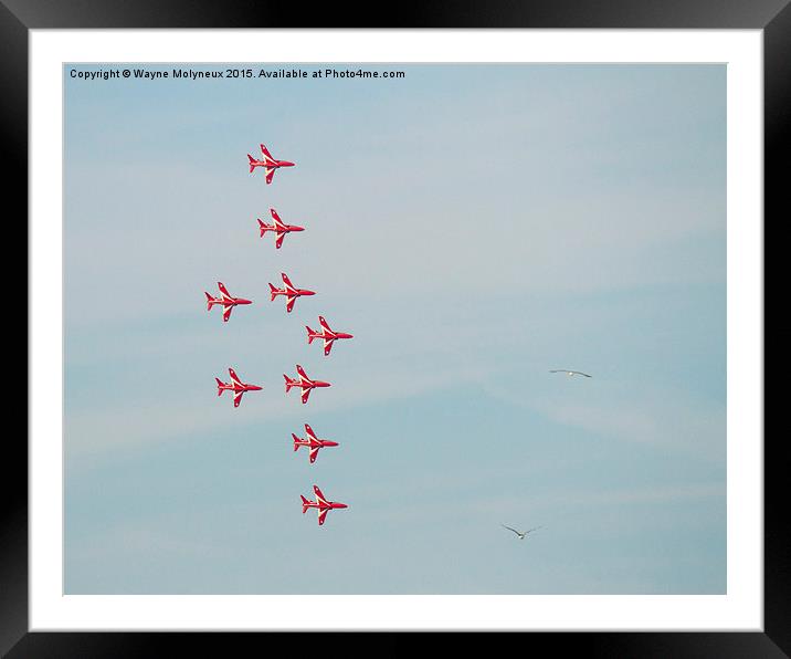  Red Arrows  Framed Mounted Print by Wayne Molyneux