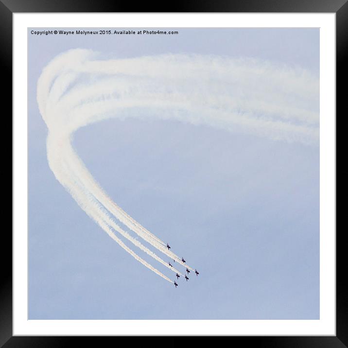 Red Arrows Framed Mounted Print by Wayne Molyneux