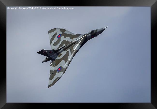 XH558 gracing the skies of Southport Framed Print by Jason Wells