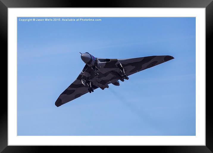 Dirty pass by the Avro Vulcan Framed Mounted Print by Jason Wells