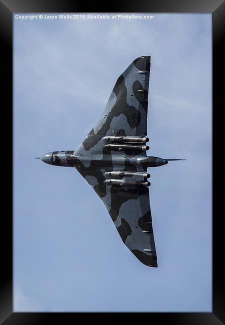 XH558 prepares for another wingover Framed Print by Jason Wells