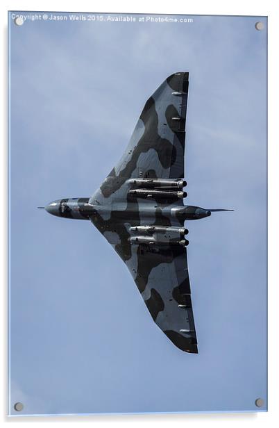 XH558 prepares for another wingover Acrylic by Jason Wells