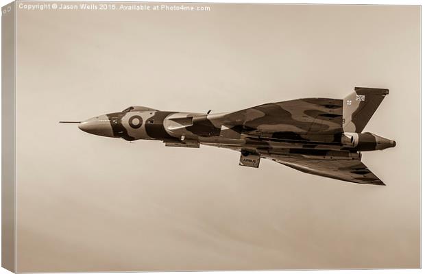 Sepia image of the Vulcan Canvas Print by Jason Wells