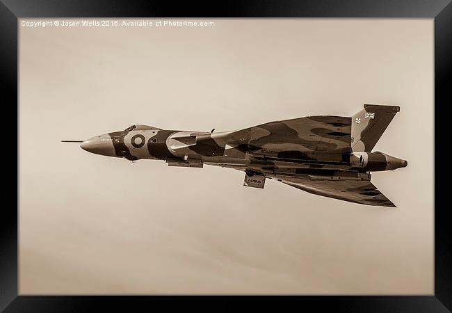 Sepia image of the Vulcan Framed Print by Jason Wells