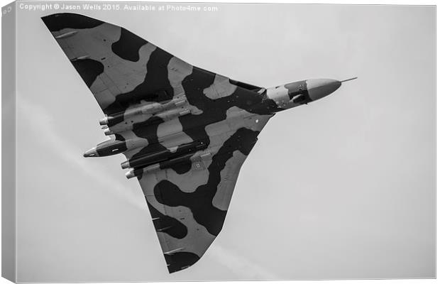 Monochrome image of the Vulcan Canvas Print by Jason Wells