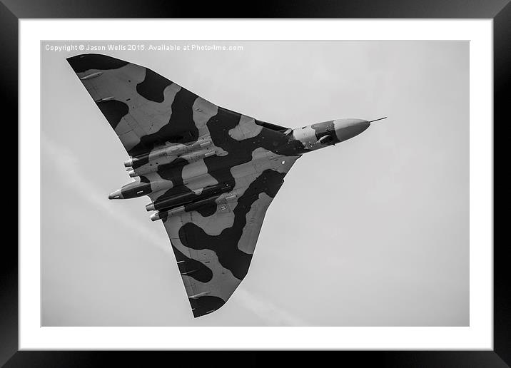 Monochrome image of the Vulcan Framed Mounted Print by Jason Wells