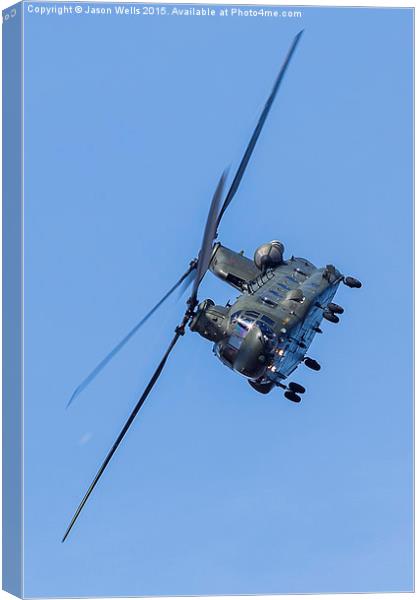 Portrait crop of the RAF Chinook Canvas Print by Jason Wells