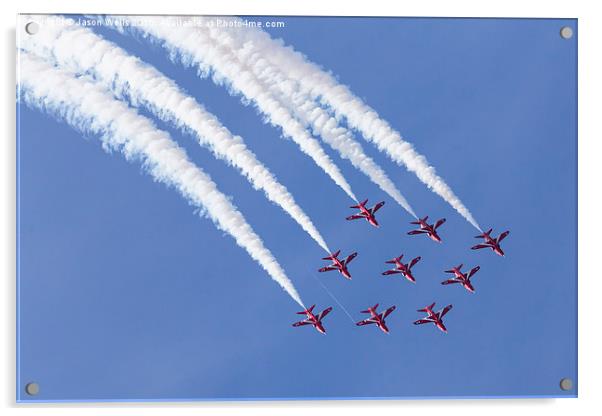 Red Arrows looping Acrylic by Jason Wells