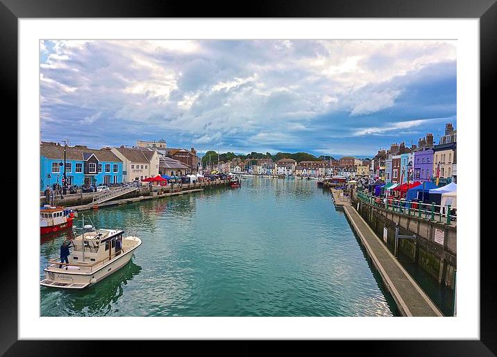  Weymouth Harbour Dorset Framed Mounted Print by Sue Bottomley