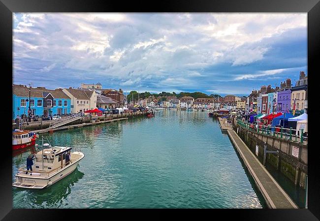 Weymouth Harbour Dorset Framed Print by Sue Bottomley