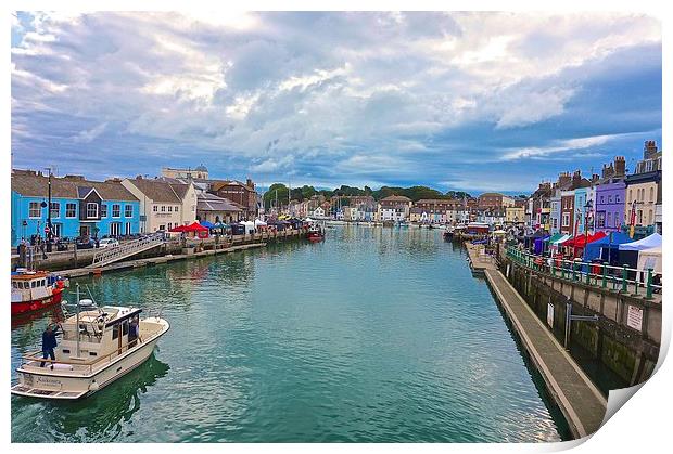  Weymouth Harbour Dorset Print by Sue Bottomley