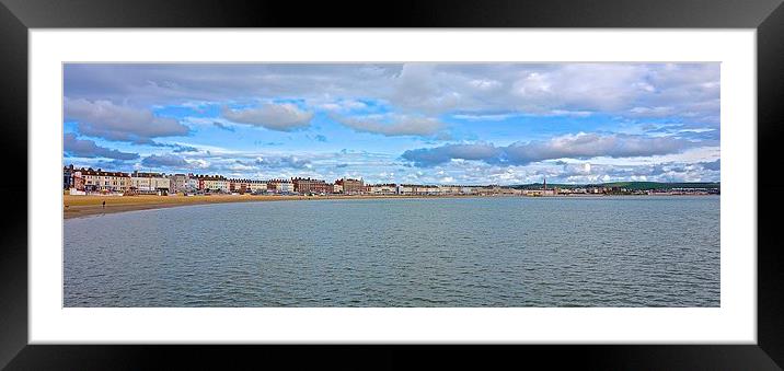 Weymouth Dorset  Seafront  Framed Mounted Print by Sue Bottomley