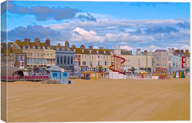  Weymouth Dorset Seafront Canvas Print by Sue Bottomley