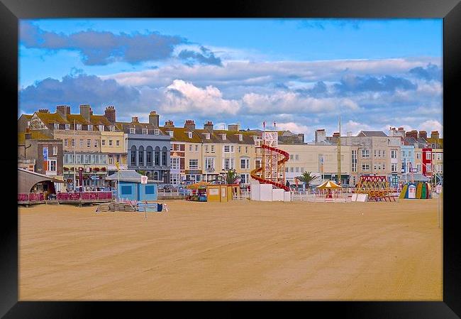  Weymouth Dorset Seafront Framed Print by Sue Bottomley