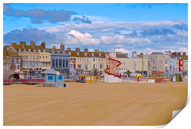  Weymouth Dorset Seafront Print by Sue Bottomley