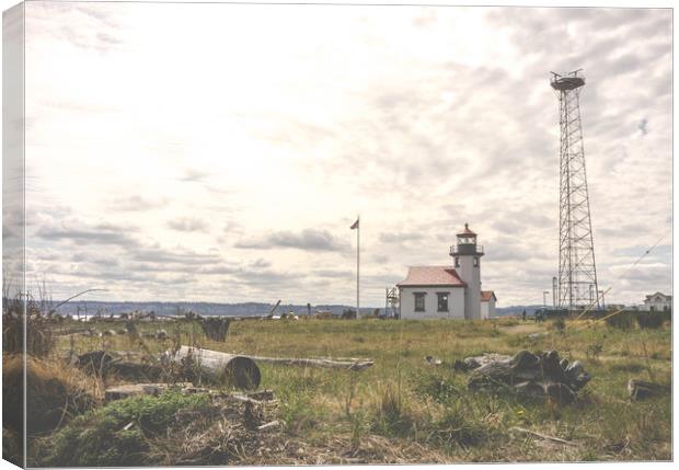  Vashon Island Lighthouse Canvas Print by Brent Olson