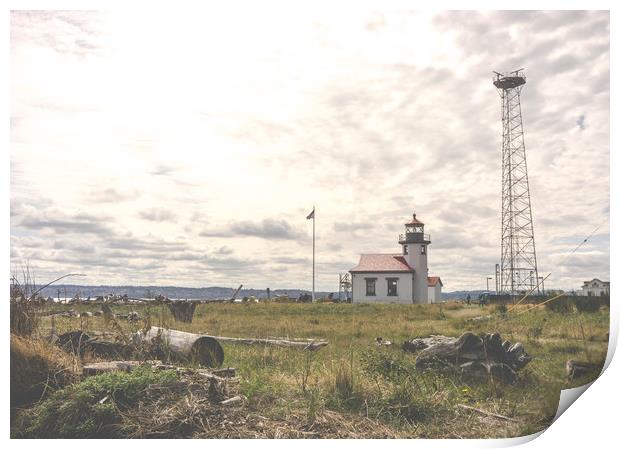  Vashon Island Lighthouse Print by Brent Olson