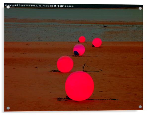  Pink lights Acrylic by Scott Williams
