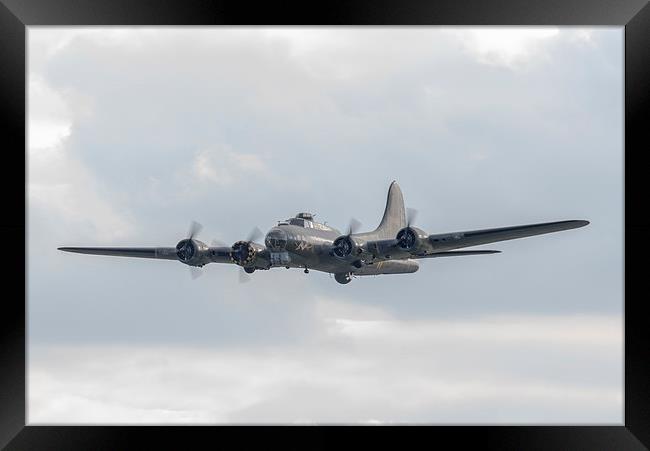 Majestic Flying Fortress Sally B Framed Print by Gary Eason