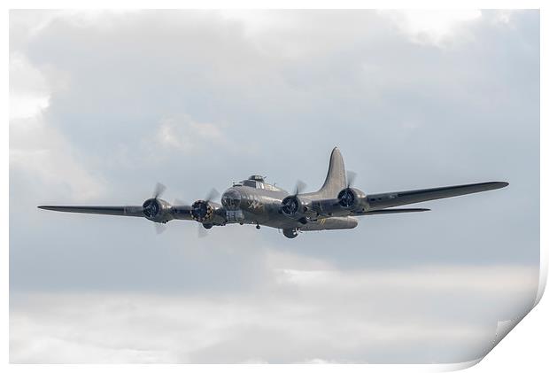 Majestic Flying Fortress Sally B Print by Gary Eason