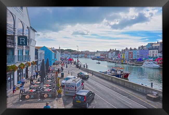  Weymouth Harbour Dorset Framed Print by Sue Bottomley