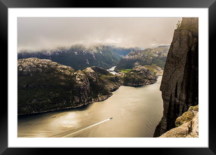  Lysefjord Framed Mounted Print by Laura Kenny