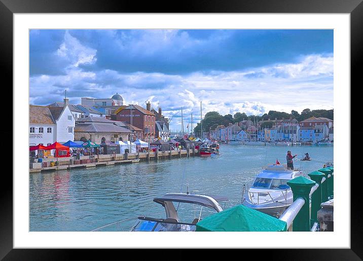 Weymouth Portland Harbour Dorset   Framed Mounted Print by Sue Bottomley