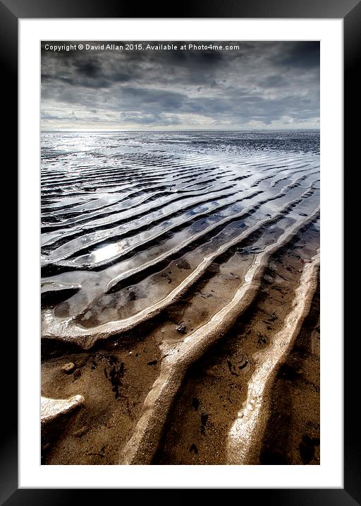  Ripples in the sand Framed Mounted Print by David Allan