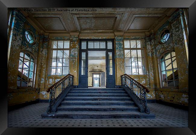  Beelitz Heilstatten - Staircase Framed Print by Dale Hamilton
