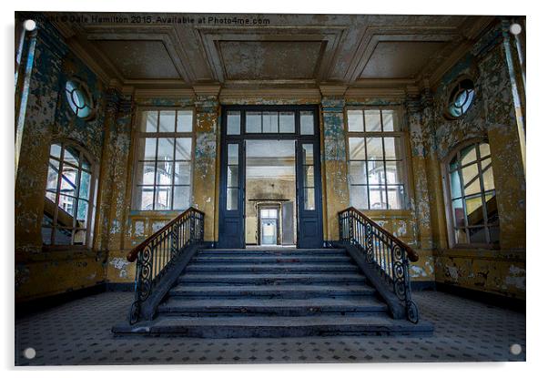  Beelitz Heilstatten - Staircase Acrylic by Dale Hamilton