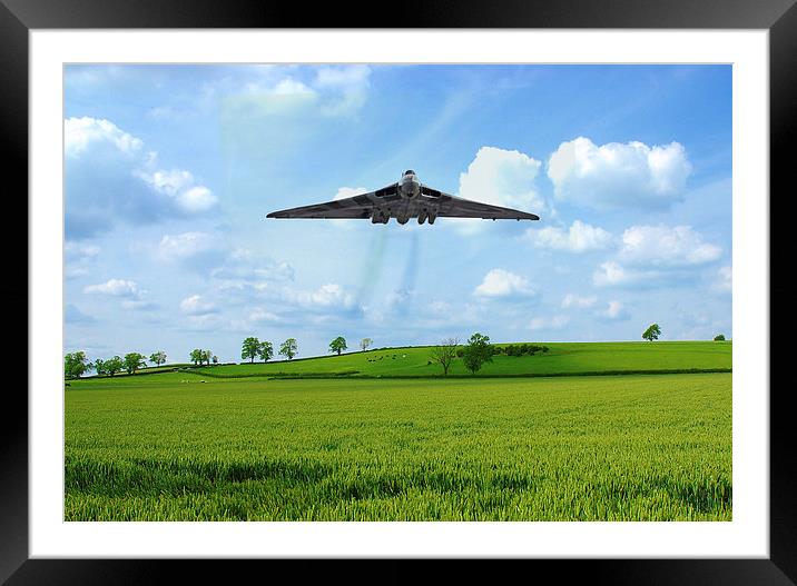 Vulcan Bomber Gods Country Framed Mounted Print by J Biggadike