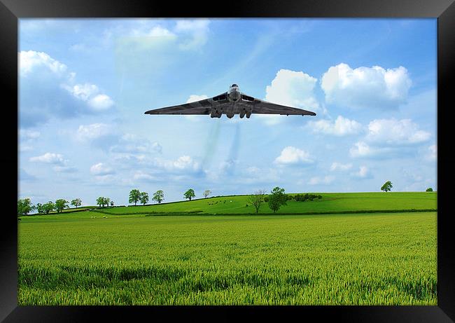 Vulcan Bomber Gods Country Framed Print by J Biggadike
