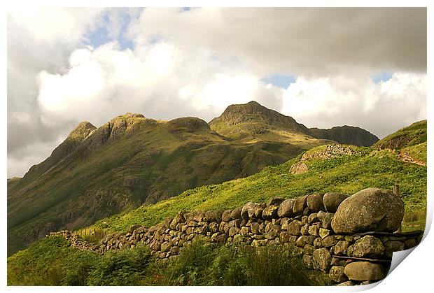 The Langdales in the Lake District  Print by Jacqi Elmslie