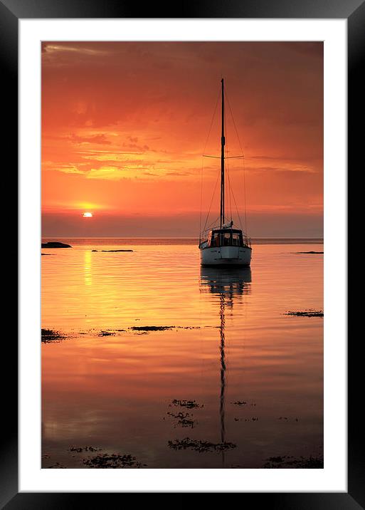  Sunset Framed Mounted Print by Grant Glendinning