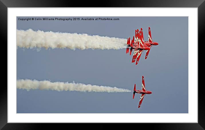  The Red Arrows Duxford 1 Framed Mounted Print by Colin Williams Photography