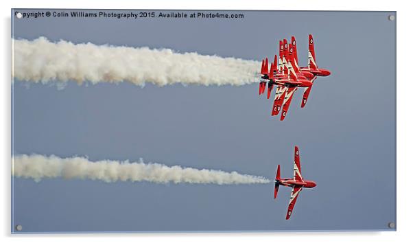  The Red Arrows Duxford 1 Acrylic by Colin Williams Photography