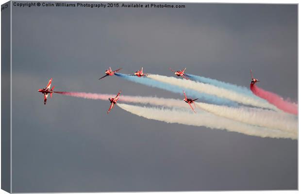  The Red Arrows Duxford 2 Canvas Print by Colin Williams Photography