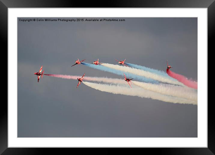  The Red Arrows Duxford 2 Framed Mounted Print by Colin Williams Photography