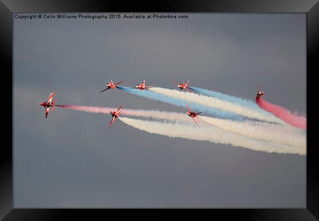  The Red Arrows Duxford 2 Framed Print by Colin Williams Photography