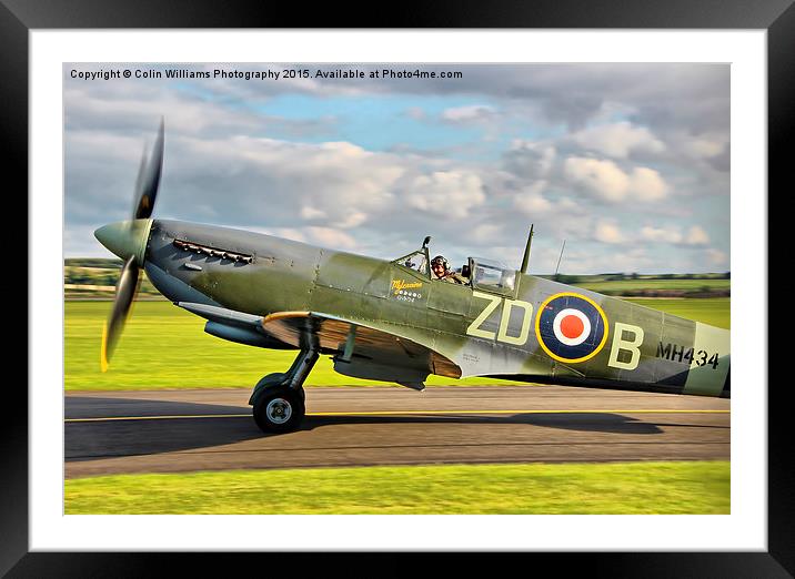  Spitfire Duxford 2 Framed Mounted Print by Colin Williams Photography